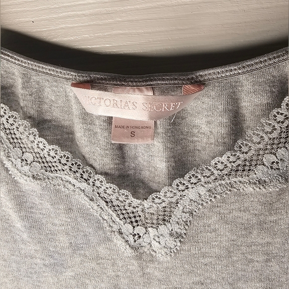 Vintage 90s Victoria's Secret Women's Grey Nightgown Dress SMALL - Picture 3 of 4